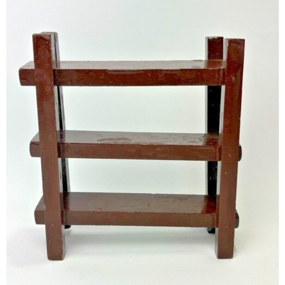 Primitive Vintage Antique Dollhouse Furniture Toy Shelf - Miniature (unstable)